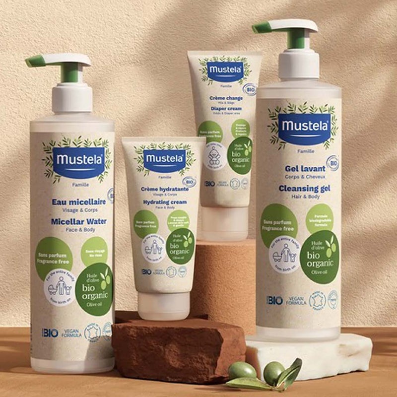 Mustela Bio Organic No Rinse Cleansing Micellar Water For Face And Body 400ml