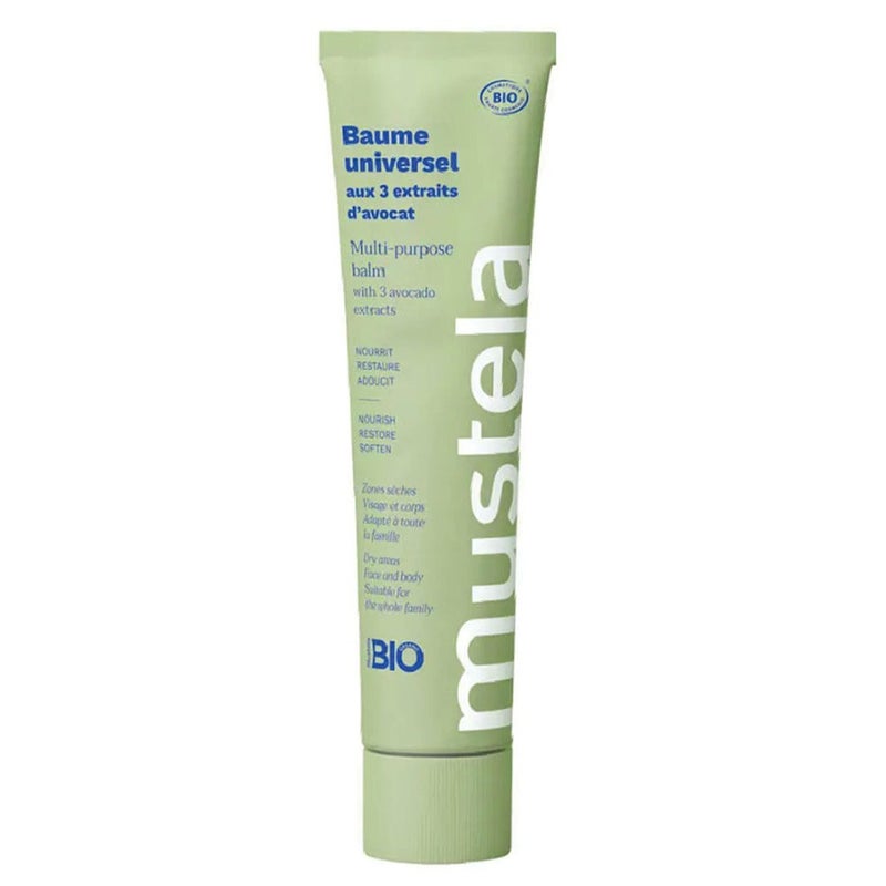 Mustela Bio Organic Multi-Purpose Balm For Baby's Dry Face And Body 75ml