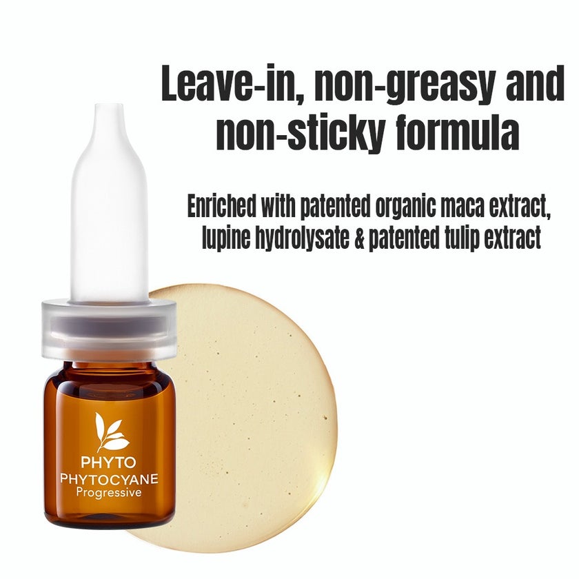 Phyto Phytocyane Densifying Hair Serum For Progressive Hair Loss Treatment In Women 5ml x 12 Vials