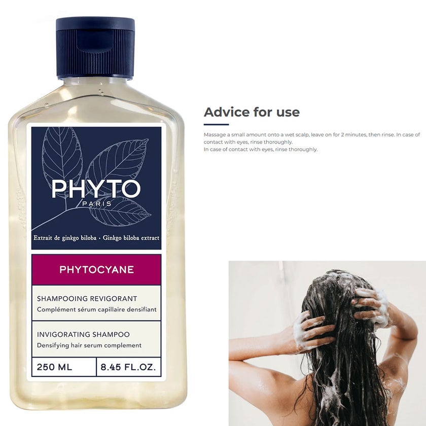 Phyto Phytocyane Invigorating Shampoo 250ml