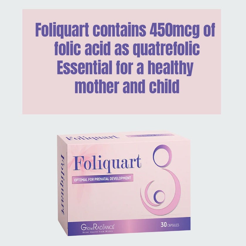 GlowRadiance Foliquart Capsules For Prenatal Development, Pack of 30's