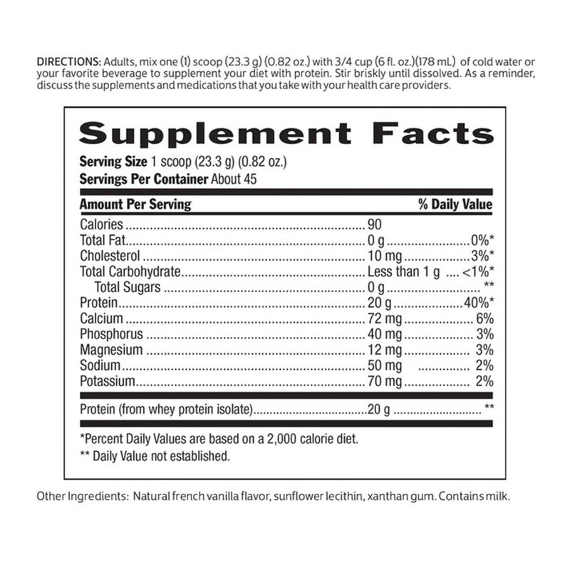 Biochem 100% Whey Isolate Protein Powder - Natural Flavour - 45 Servings - 1048g