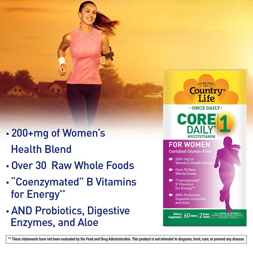 Country Life Core Daily 1 Women Multivitamin Tablets, Pack of 60's