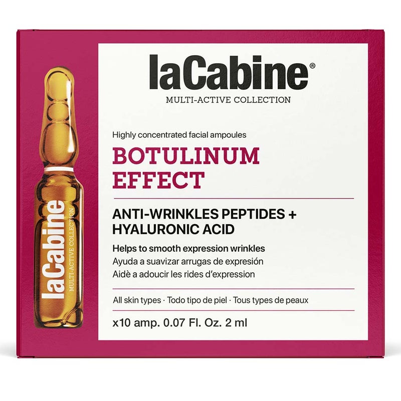 LaCabine Botulinum Effect Anti-Wrinkle 2ml Facial Ampoules For All Skin Types, Pack of 10's