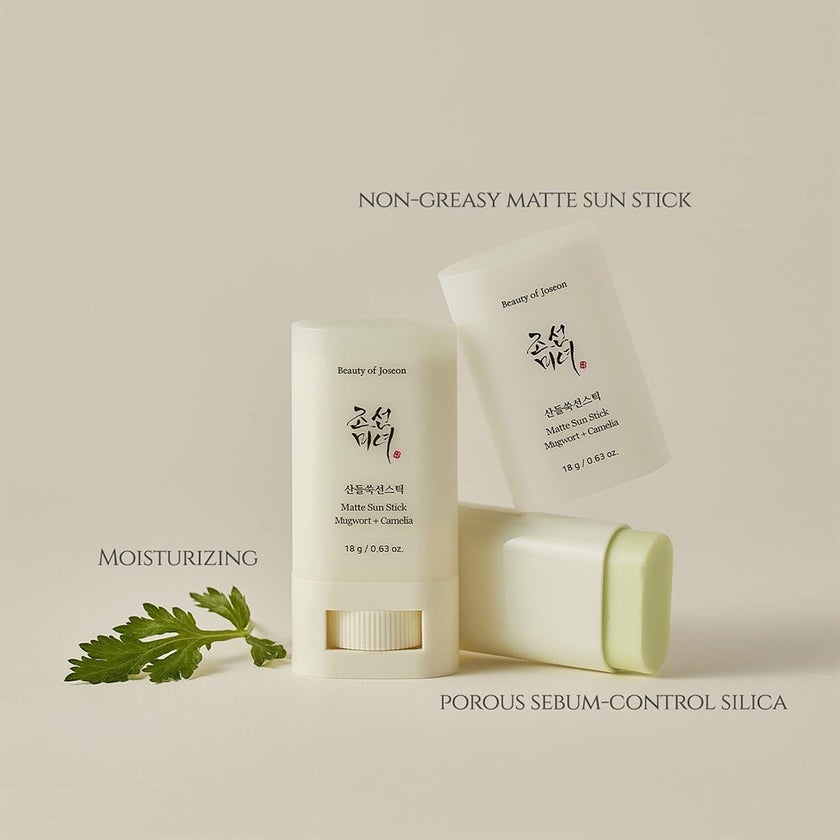 Beauty of Joseon Matte Sun Stick Sunscreen With Mugwort + Camelia SPF 50+ & PA++++ 18g