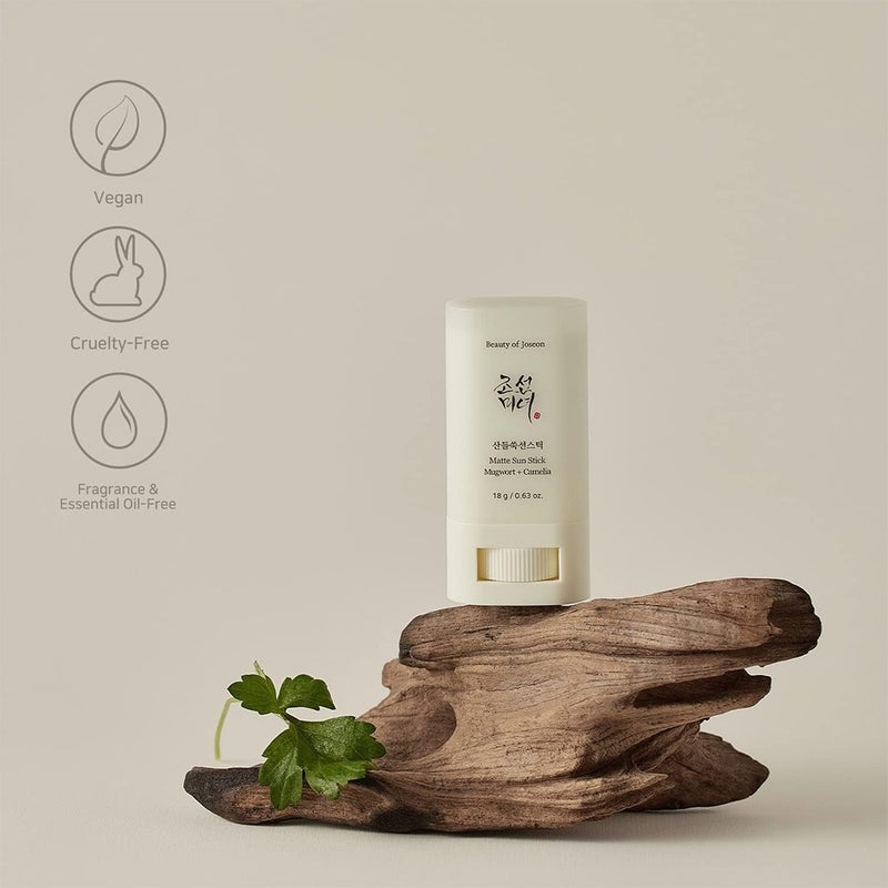 Beauty of Joseon Matte Sun Stick Sunscreen With Mugwort + Camelia SPF 50+ & PA++++ 18g