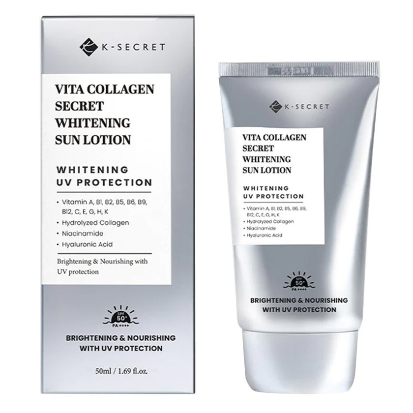 K-Secret Vita Collagen Whitening SPF50+ & PA++++ Sun Lotion 50ml