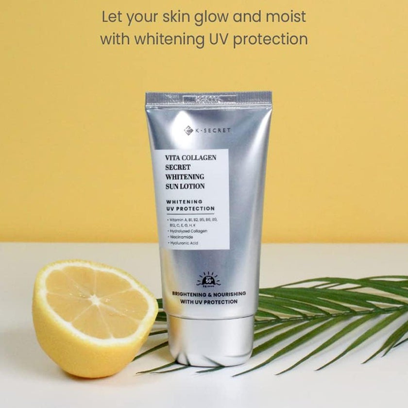 K-Secret Vita Collagen Whitening SPF50+ & PA++++ Sun Lotion 50ml