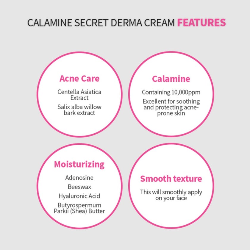 K-Secret Calamine Derma Secret Pink Solution Cream 50ml