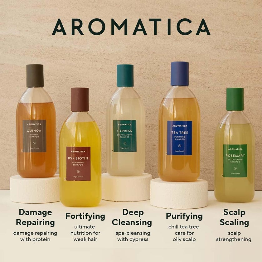 Aromatica Quinoa Protein Shampoo For Dry, Damaged Hair 400ml