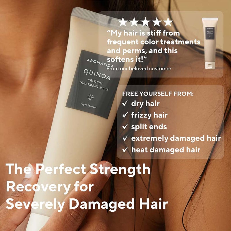 Aromatica Quinoa Protein Treatment Mask For Dry, Damaged Hair 160ml