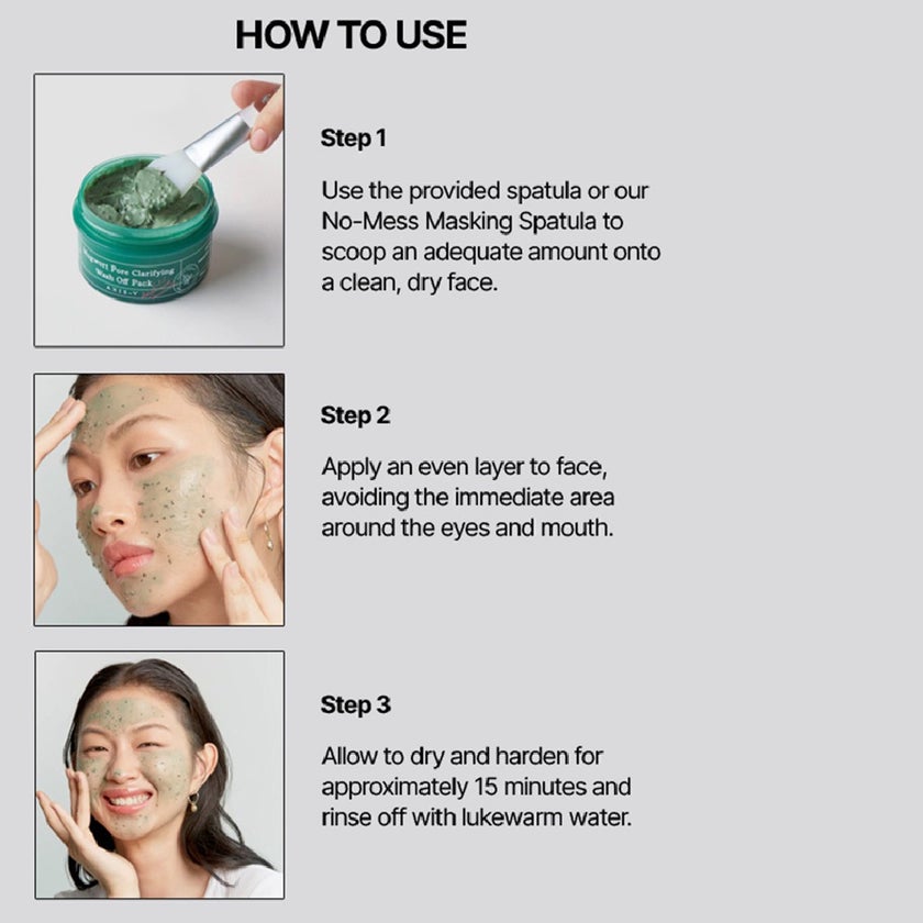 Axis-Y Mugwort Pore Clarifying Relax & Care Wash Off Face Pack 100ml