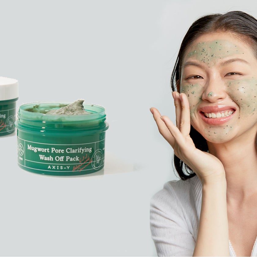 Axis-Y Mugwort Pore Clarifying Relax & Care Wash Off Face Pack 100ml