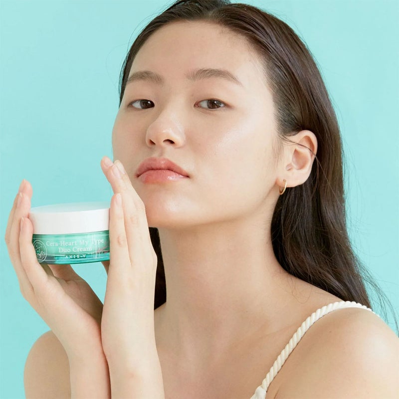 Axis-Y Cera-Heart My Type Hydrate & Smooth, Cooling & Nourishing 2-In-1 Duo Cream 60ml