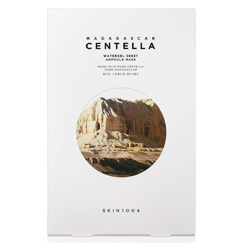 Skin1004 Madagascar Centella Watergel Sheet Ampoule Facial Mask, Pack of 25ml x 5's
