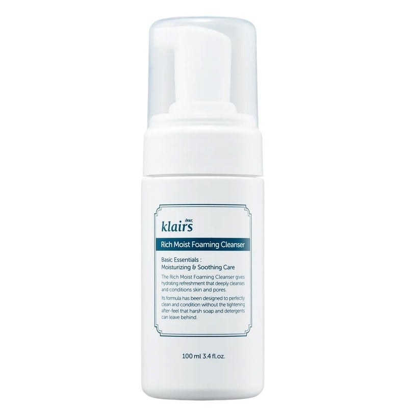 Dear Klairs Rich Moist Moisturizing and Soothing Foaming Facial Cleanser 100ml