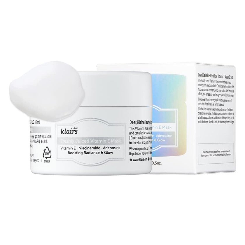 Dear Klairs Freshly Juiced Vitamin E Radiance Booster Face Mask 15ml