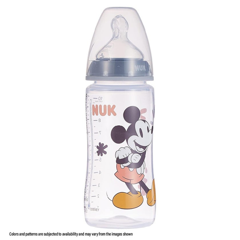 Nuk Disney First Choice Plus Mickey Mouse 300ml Baby Bottle With Temperature Control