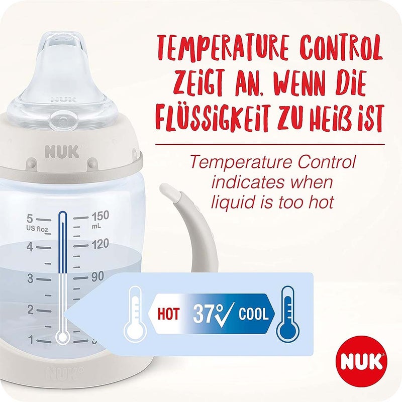 Nuk First Choice Mickey Mouse 150ml Baby Learner Bottle With Temperature Control, Pack of 1's