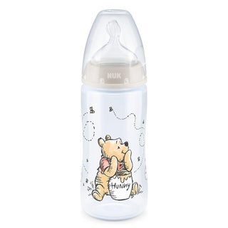 Nuk First Choice+ Winnie The Pooh Anti-Colic 300ml Baby Feeding Bottle With Temperature Control, Assorted Pack of 1's