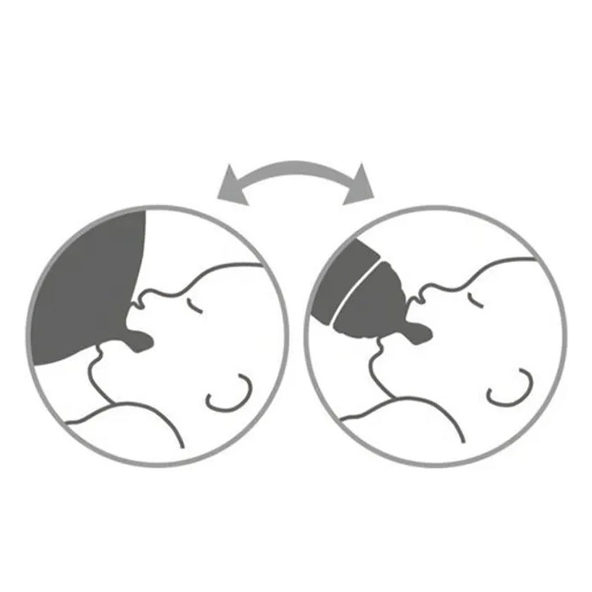 Nuk First Choice+ New Classic 240ml Baby Feeding Glass Bottle With Teat, Assorted Pack of