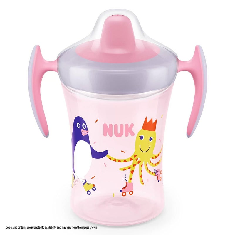 Nuk 230ml Trainer Cup With Soft Spout & Ergonomic Handle For 6 months+ Baby, Assorted Pack of 1's