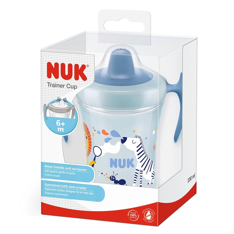 Nuk 230ml Trainer Cup With Soft Spout & Ergonomic Handle For 6 months+ Baby, Assorted Pack of 1's