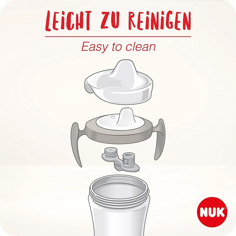 Nuk 230ml Trainer Cup With Soft Spout & Ergonomic Handle For 6 months+ Baby, Assorted Pack of 1's
