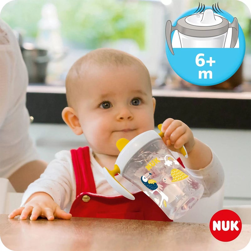 Nuk 230ml Trainer Cup With Soft Spout & Ergonomic Handle For 6 months+ Baby, Assorted Pack of 1's