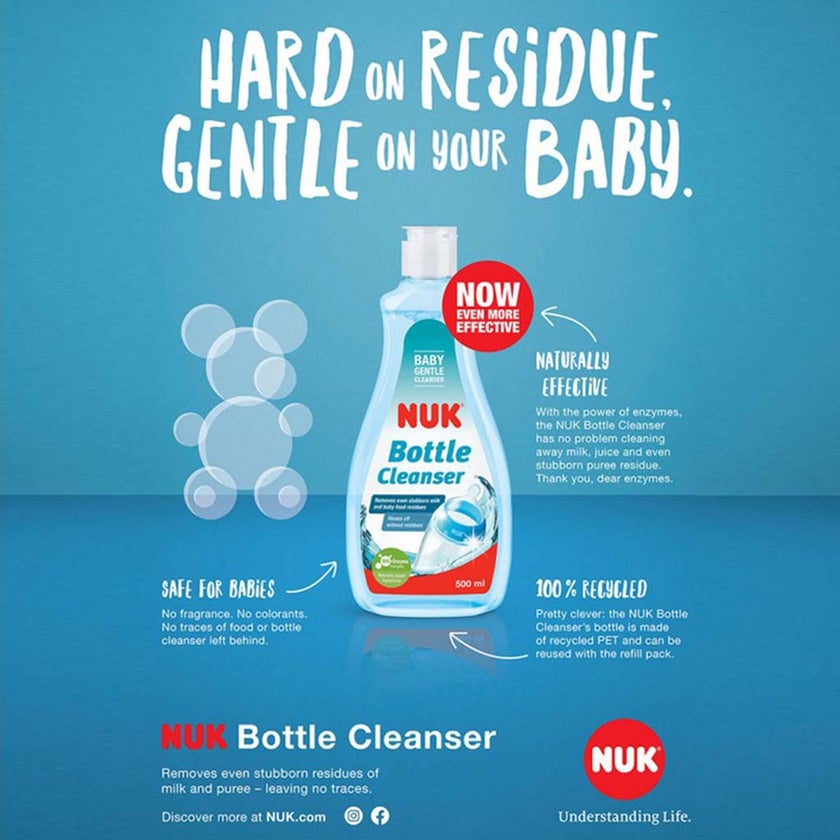 Nuk Gentle Baby Feeding Bottle Cleanser 500ml
