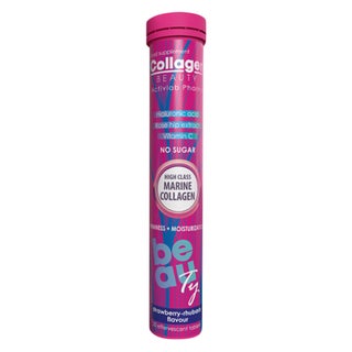 Activlab Pharma Collagen Beauty No Sugar Effervescent Tablets For Skin Firmness and Moisturization, Strawberry Flavor, Pack of 20's