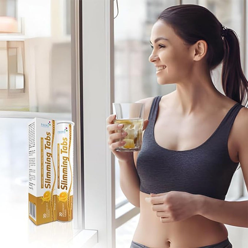 Paxas Slimming Effervescent Tablets With L-carnitine & Green Tea Extract, Pack of 20's