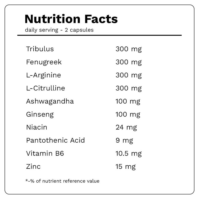 Paxas Tauropax Force Performance Enhancer Capsules For Men, Pack of 60's