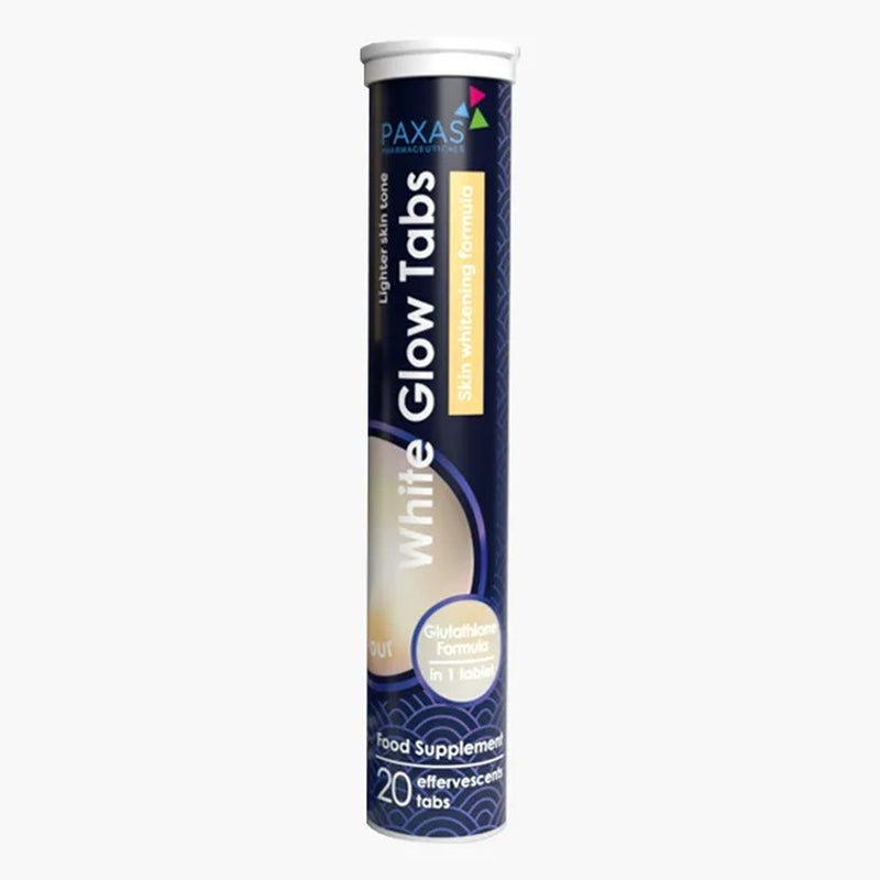 Paxas White Glow Effervescent Tablets With Glutathione For Skin Whitening, Pack of 20's