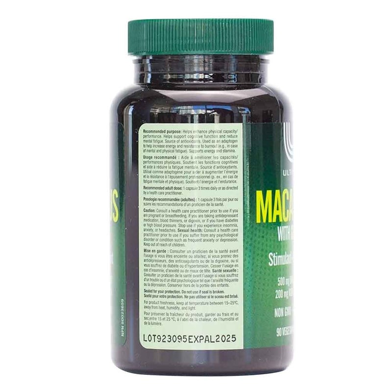 Ultimate Maca Plus With Ginseng Supplement Capsules, Pack of 90's