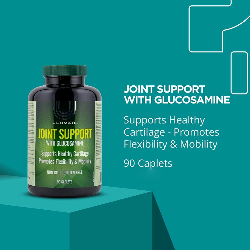 Ultimate Joint Support With Glucosamine Supplement Caplets, Pack of 90’s