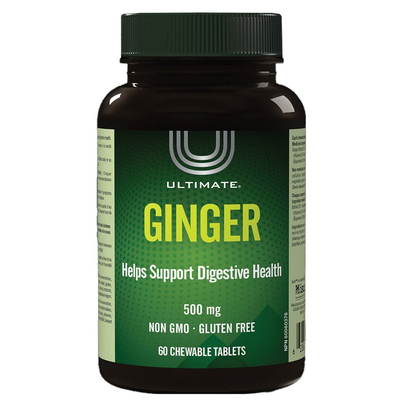Ultimate Ginger Chewable Tablets, Pack of 60's