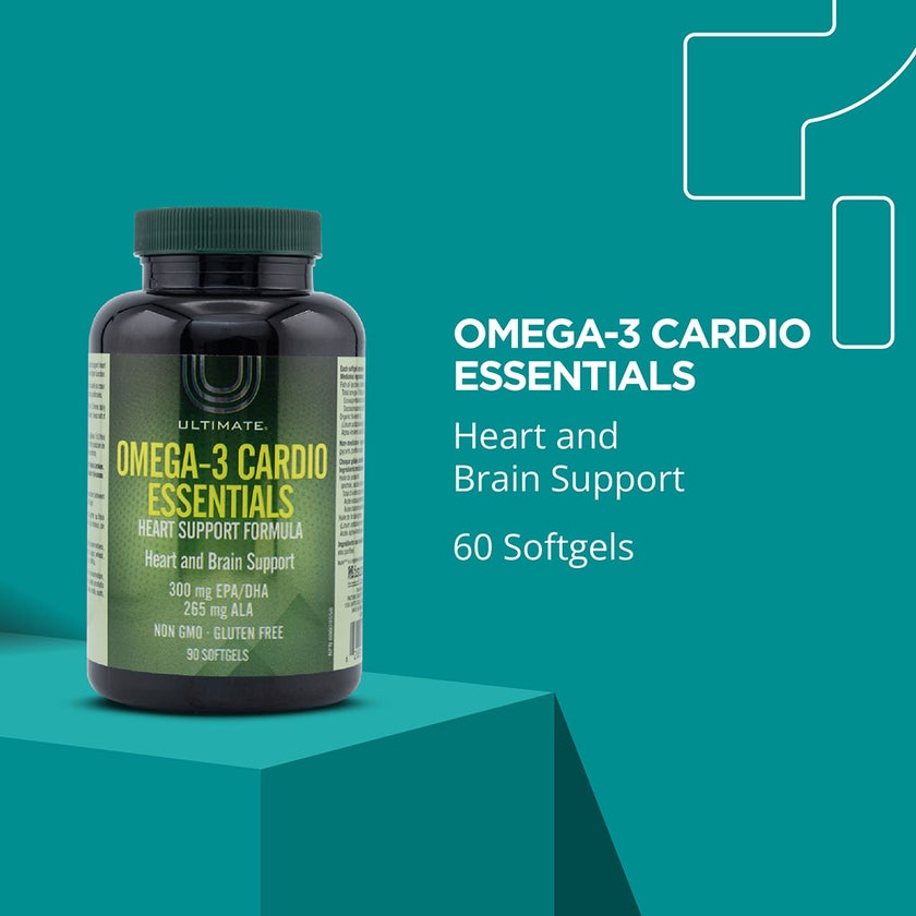 Ultimate Omega 3 Cardio Essentials Softgels, Pack of 90’s