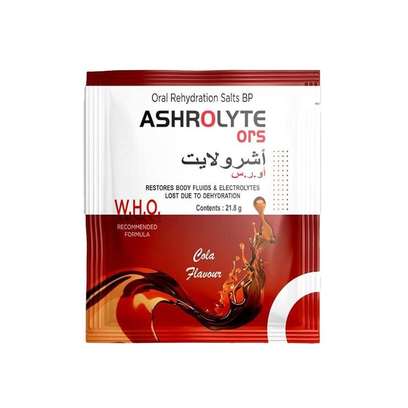 Ashrolyte ORS Oral Rehydration Salts, Pack of 10 Sachets