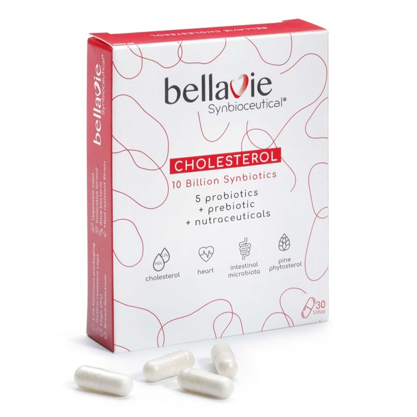 BellaVie Adult Synbiotics Cholesterol Support Capsules, Pack of 30’s