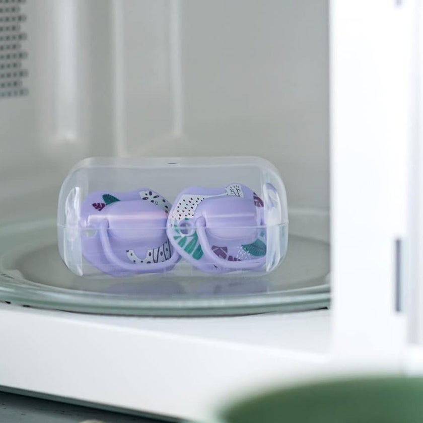 Tommee Tippee Moda Soother In Purple Color For 6-18 Months Infant, Pack of 2's