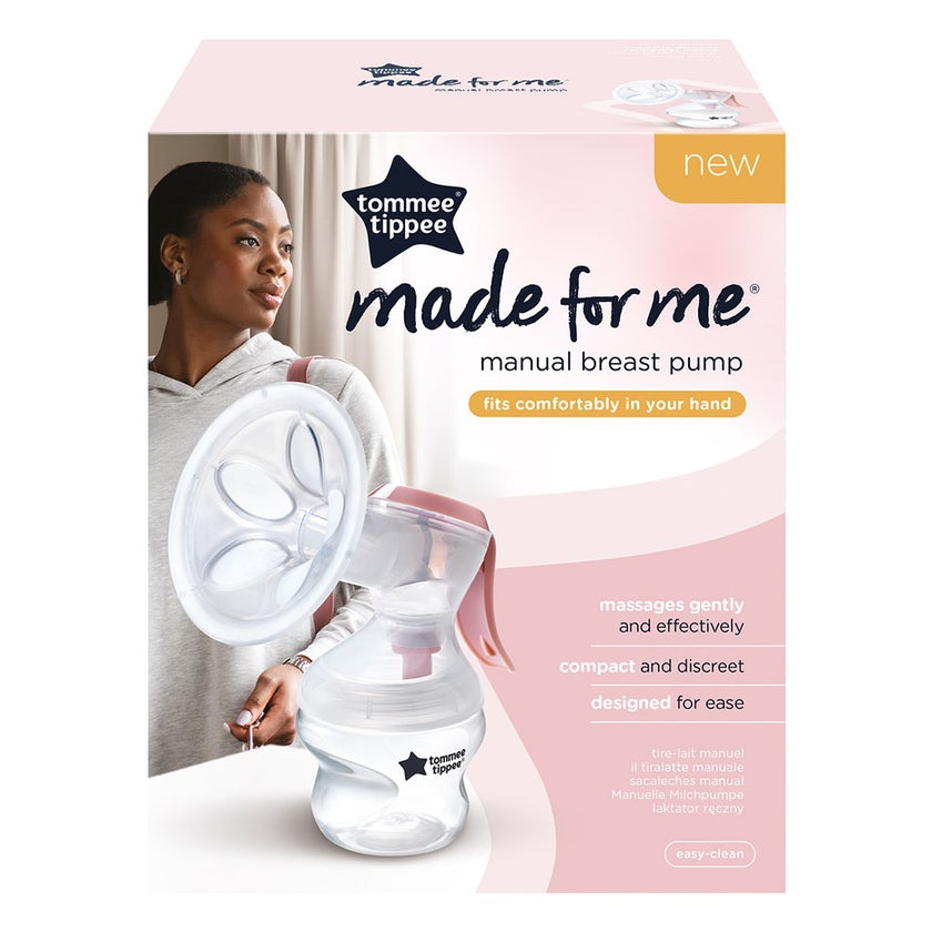 Tommee Tippee Made For Me Single Manual Breast Pump-Pink Color