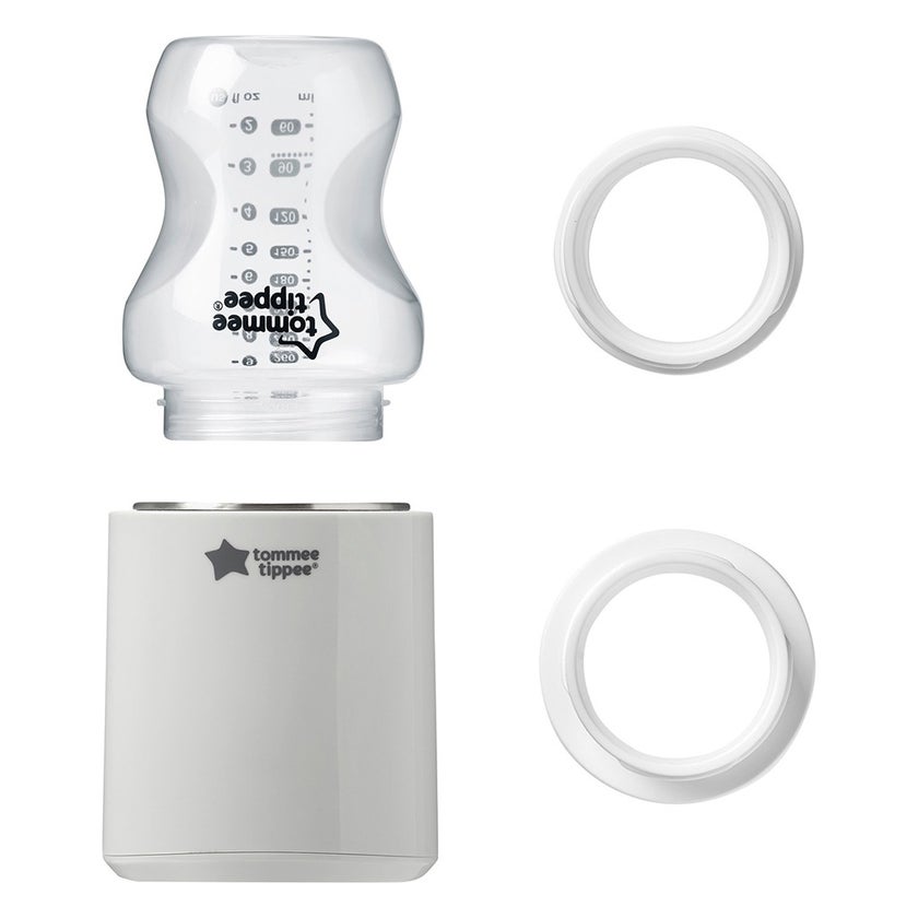 Tommee Tippee Lets Go Portable Baby Feeding Bottle Warmer - Grey 