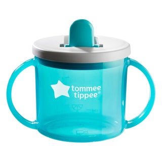 Tommee Tippee Slow Flow Baby Feeding Everyday Essential First Cup For 4+ Months - Blue, 190ml 
