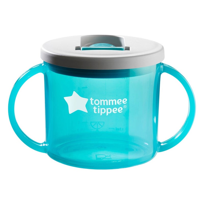 Tommee Tippee Slow Flow Baby Feeding Everyday Essential First Cup For 4+ Months - Blue, 190ml 