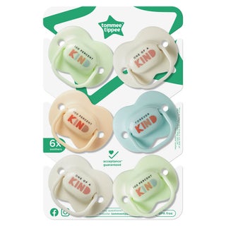 Tommee Tippee Kind Anytime Soother For 0+ Months, Pack of 6’s
