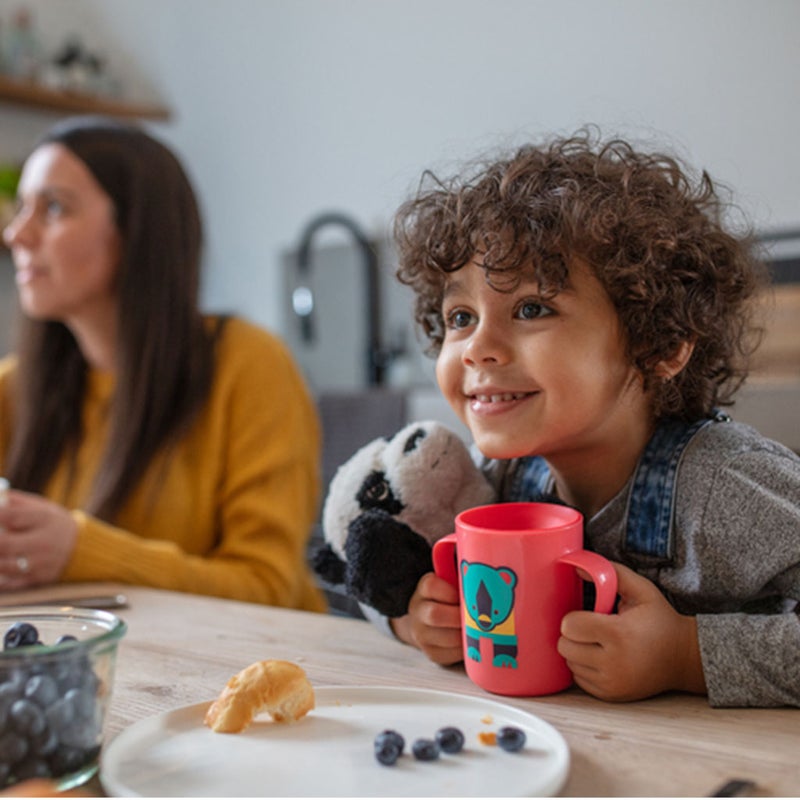 Tommee Tippee 360° Easy Flow Lip Activated Toddlers Sipping Cup From 12+ Months - Blue/Pink,  250ml