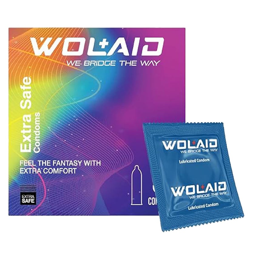 Wolaid Extra Safe Condoms, Pack of 3's