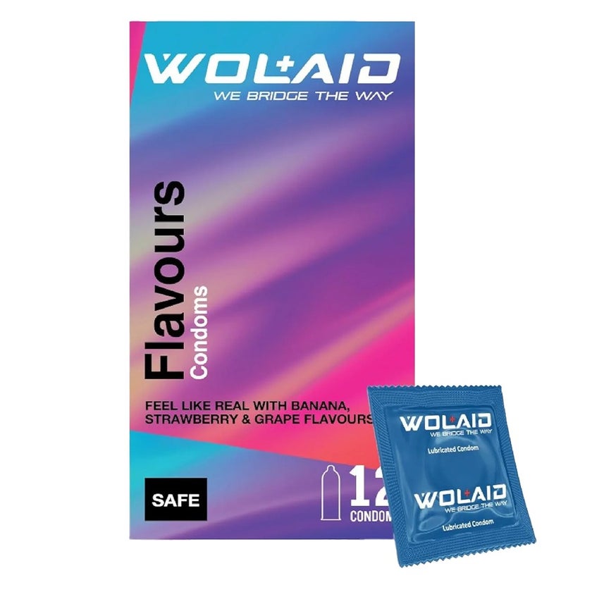 Wolaid Flavours Condoms, Pack of 12's