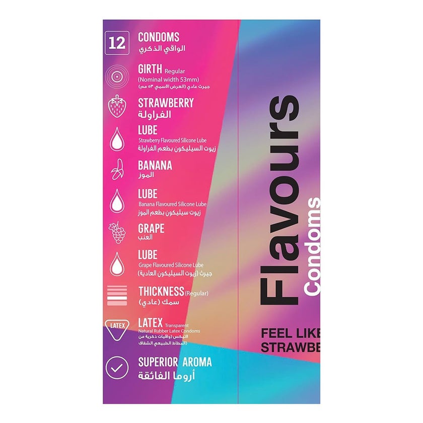 Wolaid Flavours Condoms, Pack of 12's